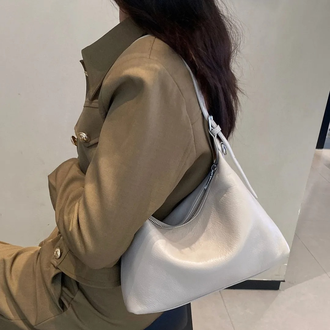 Luxury Ziploc Bags - 2025, luxuriöse Umhängetasche aus Vollnarbenleder für