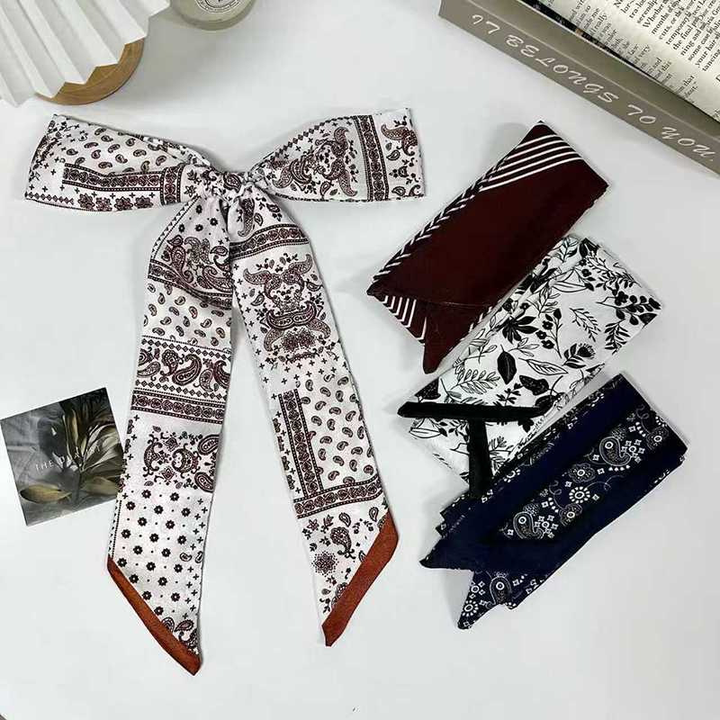 Luxury Bags China - 2025 Neu eingetroffen: Luxuriöser schmaler Seidenschal