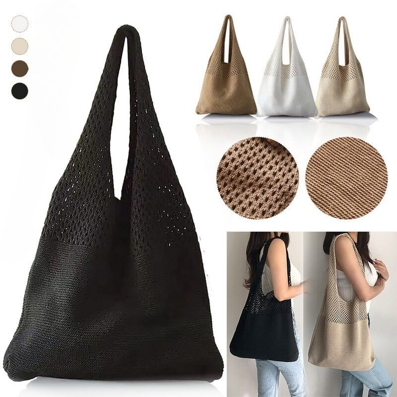 Luxury Beach Bags Ysl - 2026 Modische Gestrickte Damen-Schultertaschen Gewebte Damenhandtaschen