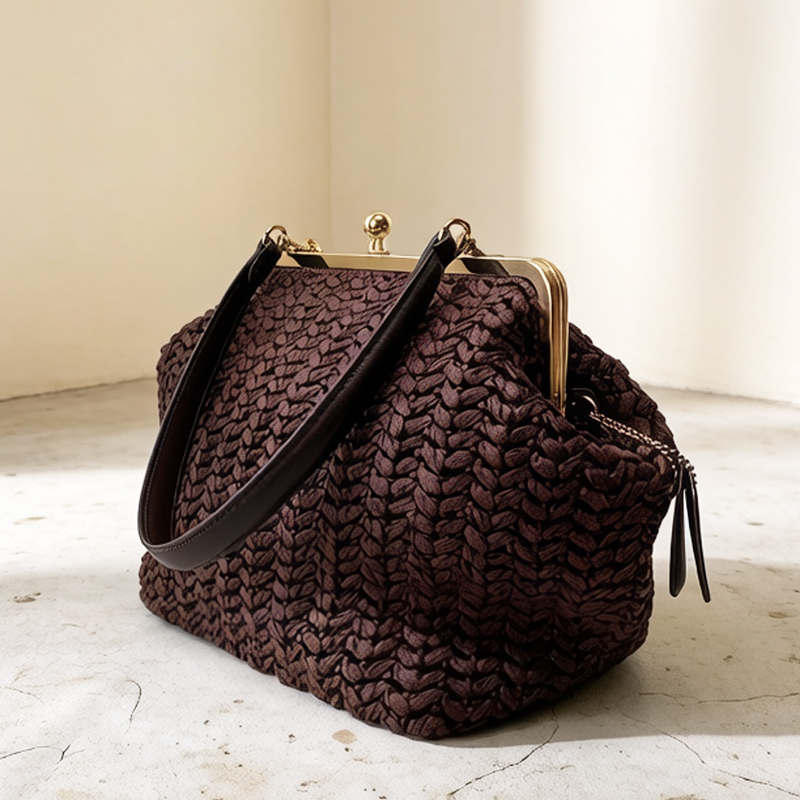 Handgewebte Kisslock-Rahmen-Sc – Luxury Bags Vintage Bewertung und Preis