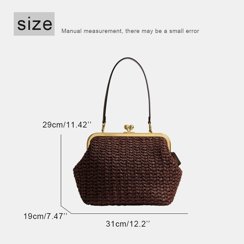 Handgewebte Kisslock-Rahmen-Sc – Luxury Bags Vintage Bewertung und Preis