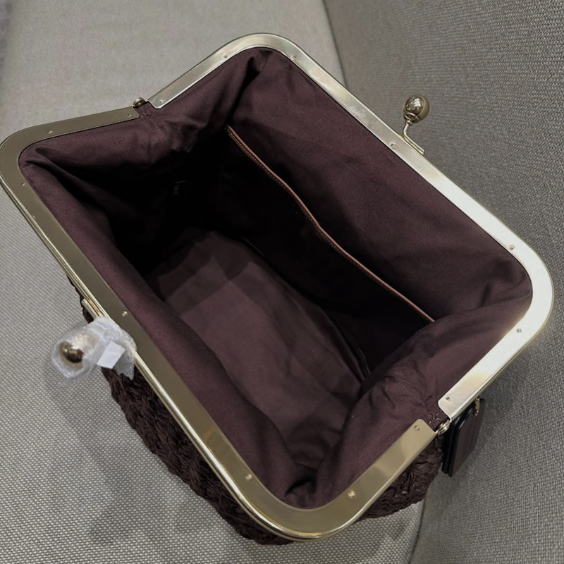 Handgewebte Kisslock-Rahmen-Sc – Luxury Bags Vintage Bewertung und Preis