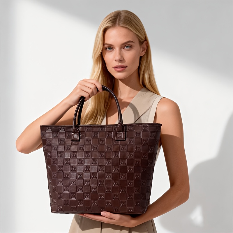 Luxuriöse Dunkelbraune Gestepp – Luxury Bags Vintage Bewertung und Preis