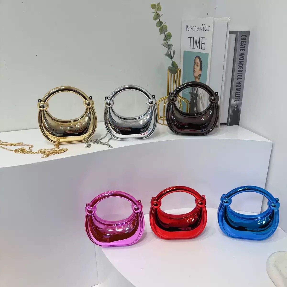Mini Goldene Abendtasche Geldb – Luxury Bags Vendor Bewertung und Preis