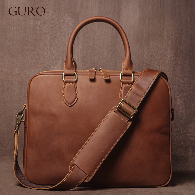 GURO Männer Crazy Horse Rindsl – Luxury Bags Vintage Bewertung und Preis
