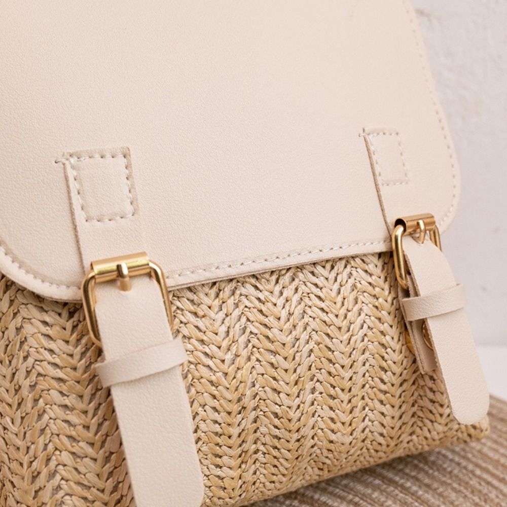 Modischer PU-Leder Stroh-Rucks – Luxury Bags Vintage Bewertung und Preis
