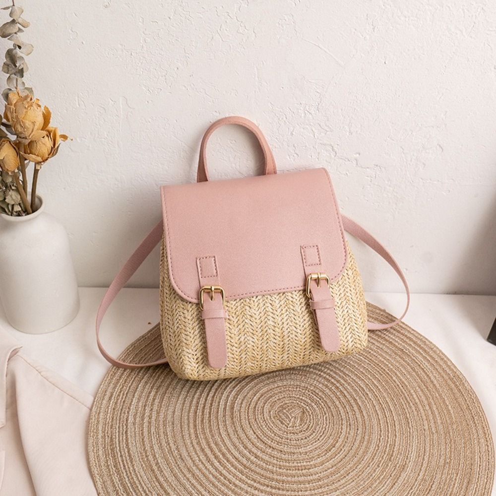 Modischer PU-Leder Stroh-Rucks – Luxury Bags Vintage Bewertung und Preis
